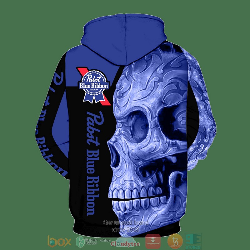 Skull Pabst Blue Ribbon 3D Shirt hoodie 1 2 3 4 5 6