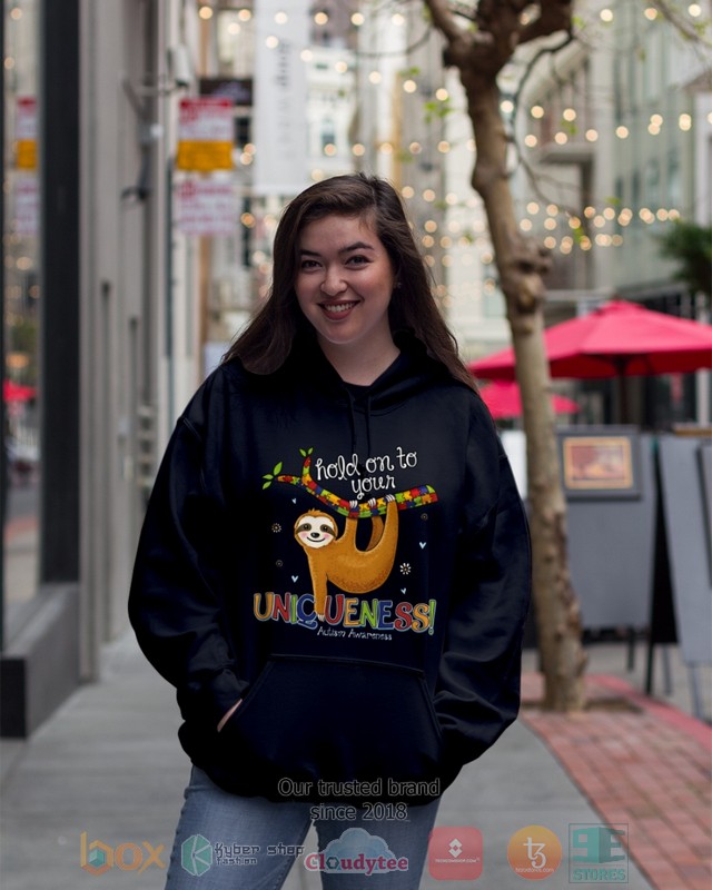 Sloth Hold On To Your Uniqueness Autism Awareness Shirt Hoodie 1 2 3 4 5 6 7 8 9 10 11 12 13 14