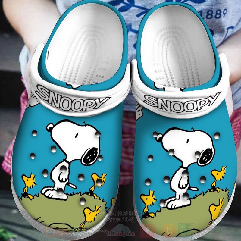 Snoopy and Woodstock Cute Crocband Crocs Clog Shoes