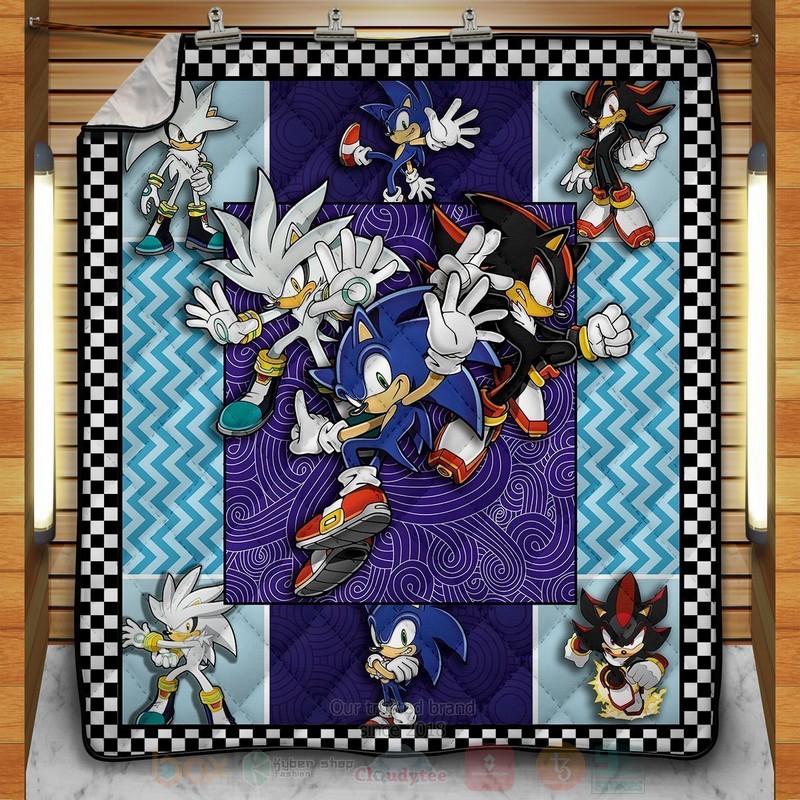 Sonic Trio Cartoon Quilt