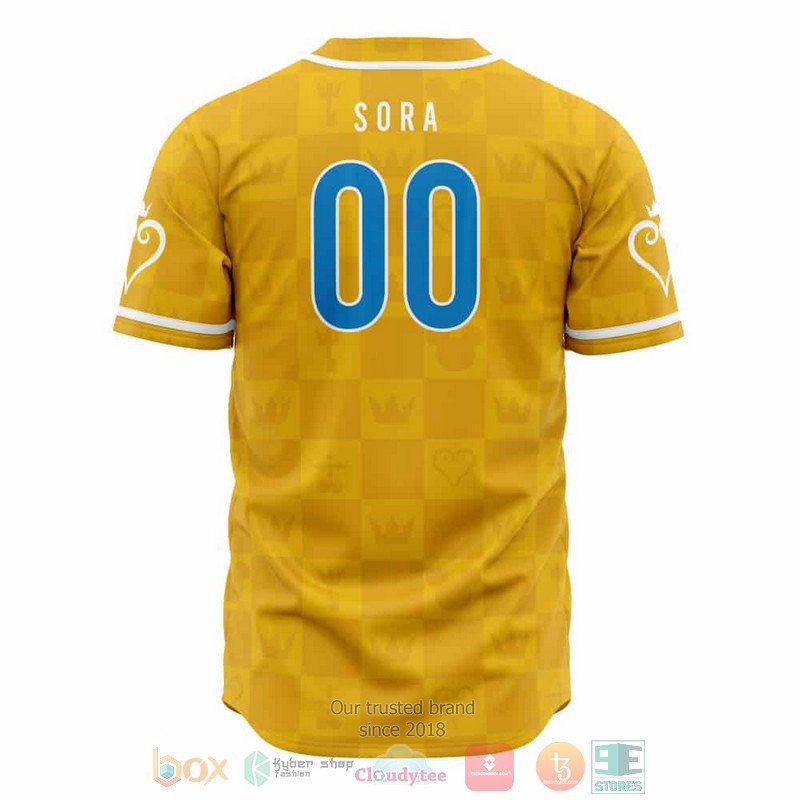 HOT Sora Kingdom Hearts Baseball Shirt 2 Sora Kingdom Hearts Baseball Jersey 1