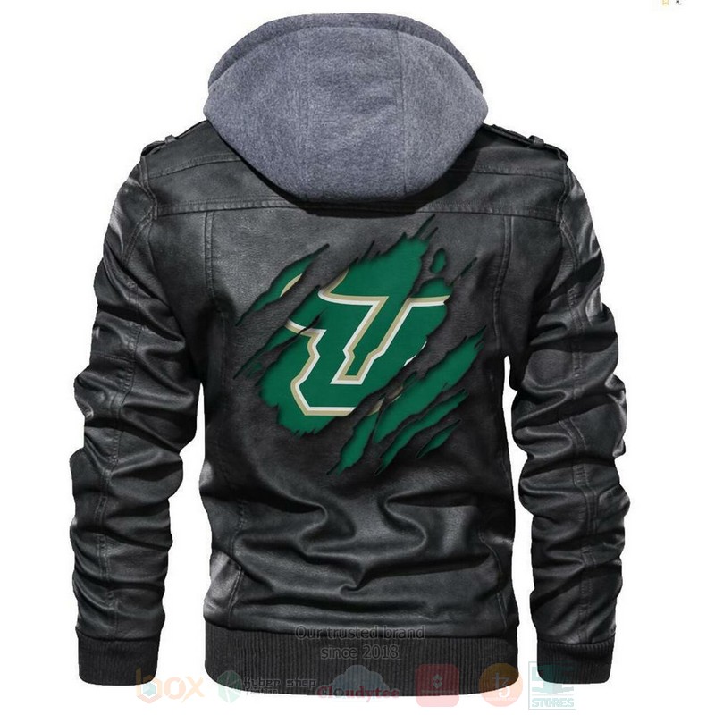 South Florida Bulls NCAA Blacks Leather Jacket