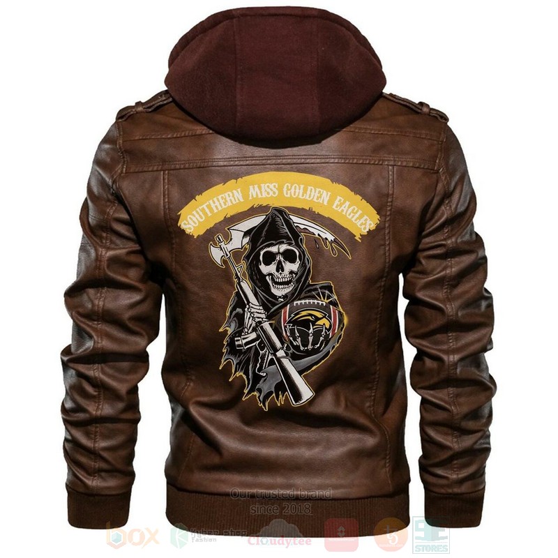 Southern Miss Golden Eagles NCAA Football Sons of Anarchy Browns Leather Jacket