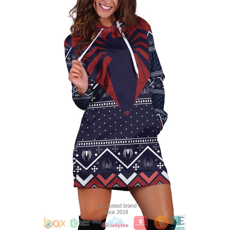 Spider Sense Christmas Hoodie Dress