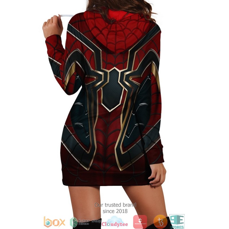 Spiderman Hoodie Dress 2 Spiderman Hoodie Dress 1