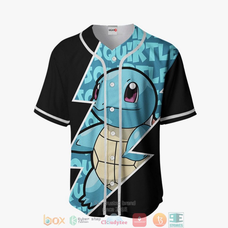 Squirtle Pokemon Baseball Jersey Shirt 2 Squirtle Pokemon Baseball Jersey Shirt 1