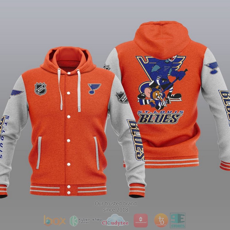 St Louis Blues NHL Tom And Jerry Baseball Hoodie Jacket 1 2 3 4 5
