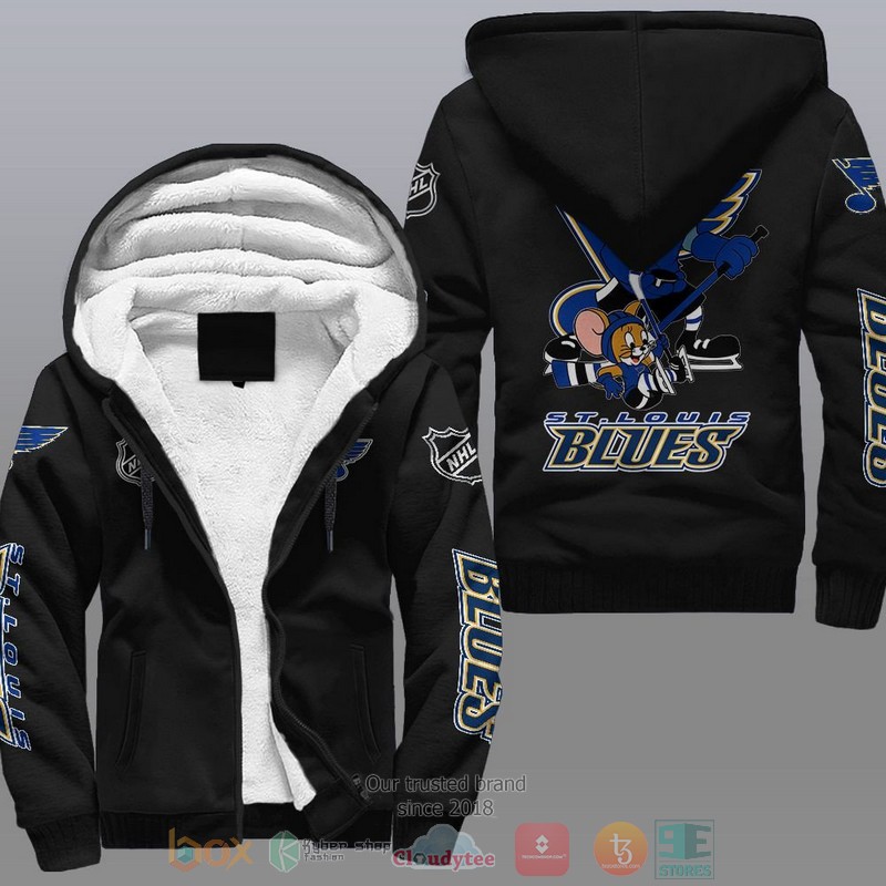 St Louis Blues NHL Tom And Jerry Fleece Hoodie