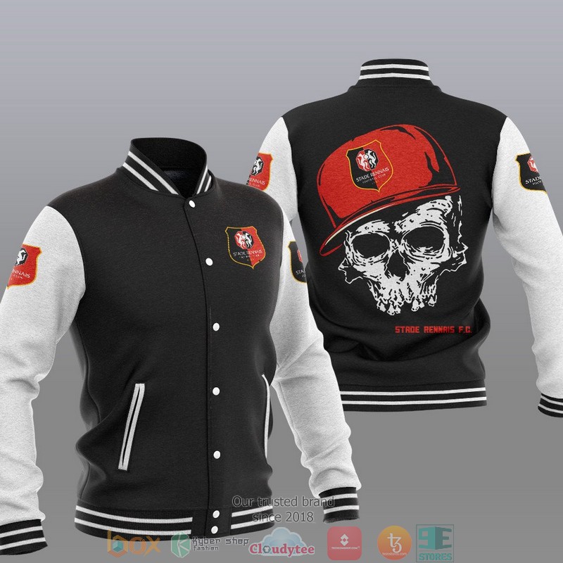 Stade Rennais FC Skull Baseball Jacket
