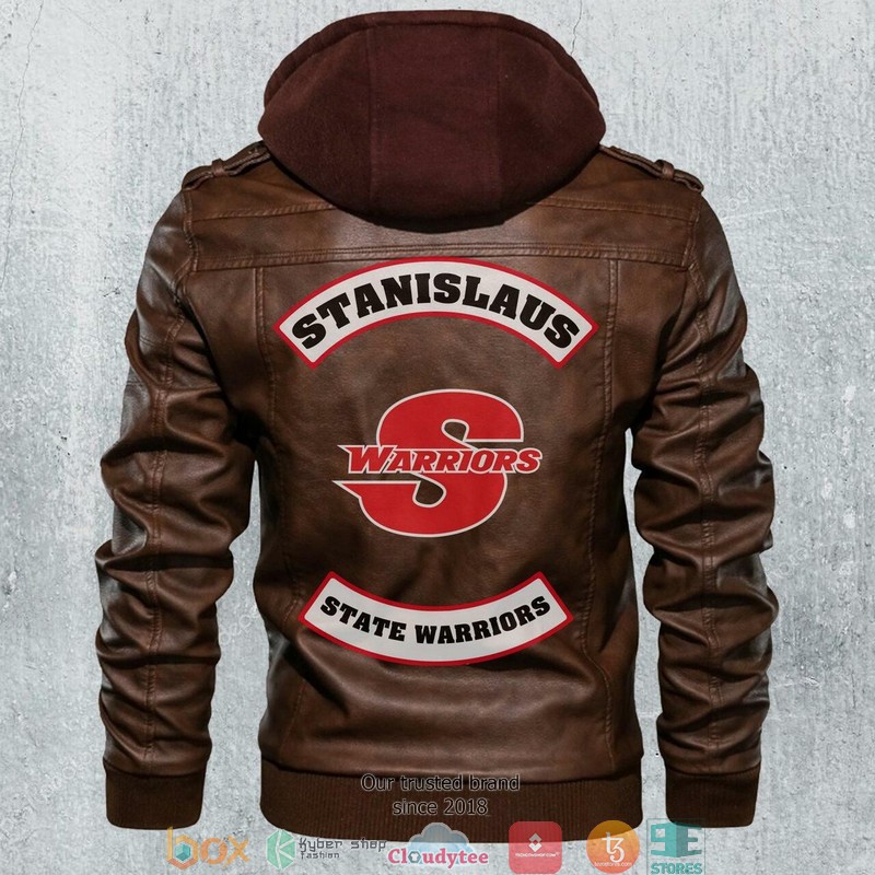 Stanislaus State Warriors NCAA Football Motorcycle Leather Jacket