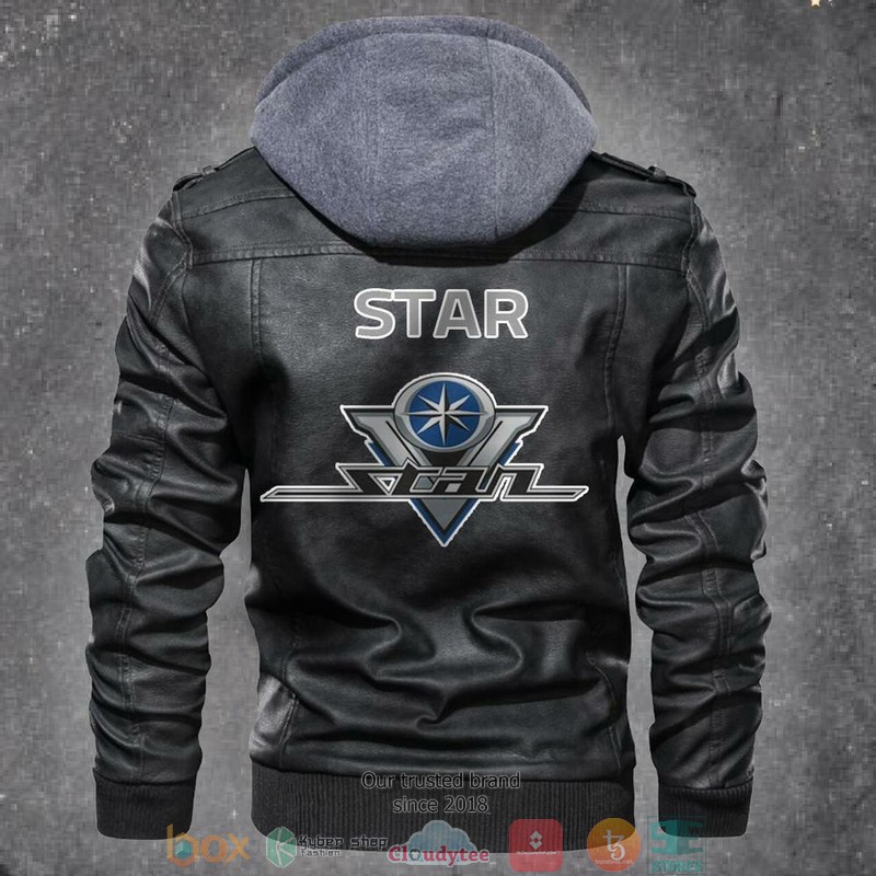 Star Motorcycle Leather Jacket