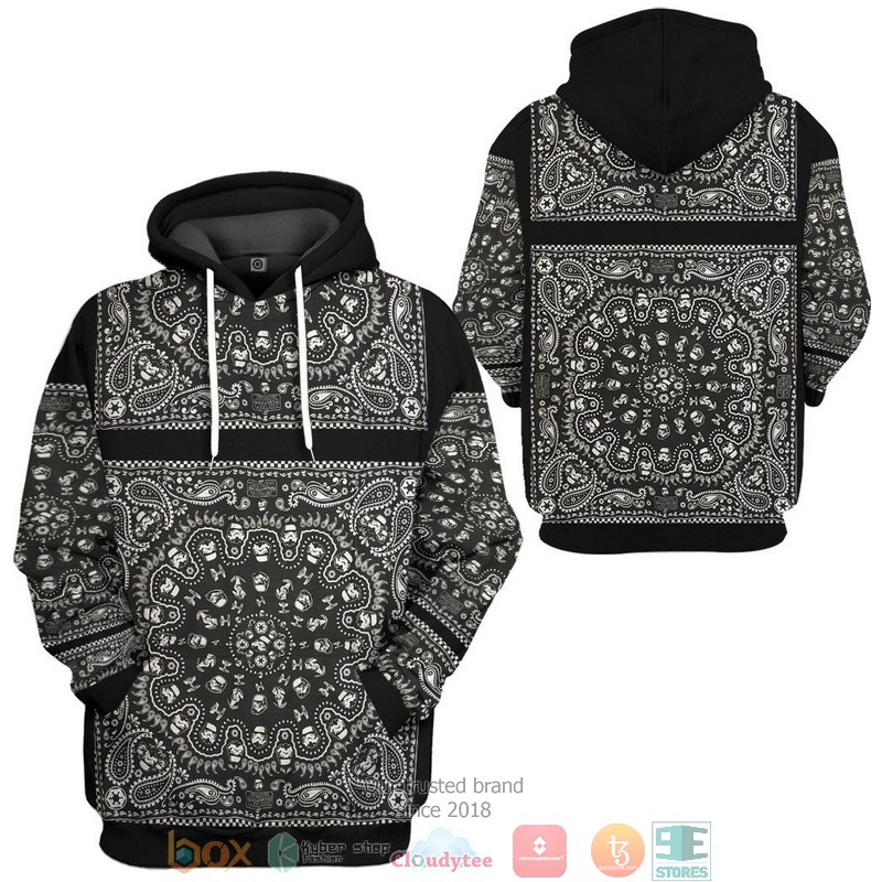 Star Wars Bandana Native American Black 3d hoodie shirt