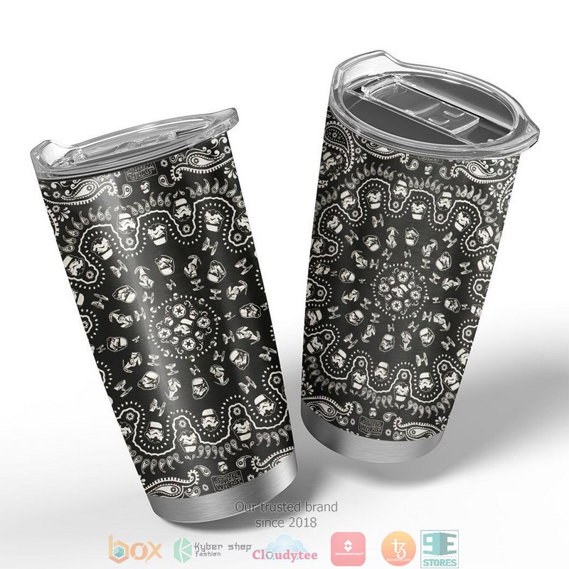 Star Wars Bandana Native American Pattern Black Tumbler 3 Star Wars Bandana Native American Pattern Black Tumbler 1 2