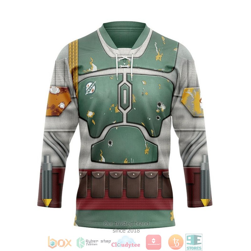 Star Wars Boba Fett Hockey Jersey Shirt