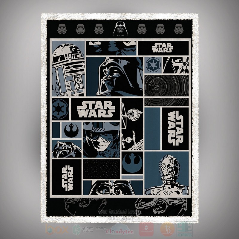 BEST Star Wars Characters Custom Sherpa Blanket 4 Star Wars Characters Custom Throw Blanket 1 2 3