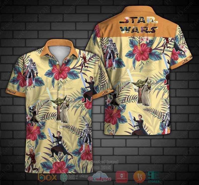 Star Wars Characters hibiscus Hawaiian Shirt