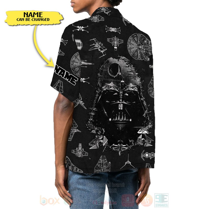 BEST Star Wars Darth Vader Custom Name All Over Print Hawaiian Shirt 3 Star Wars Darth Vader Custom Name Hawaiian Shirt 1 2