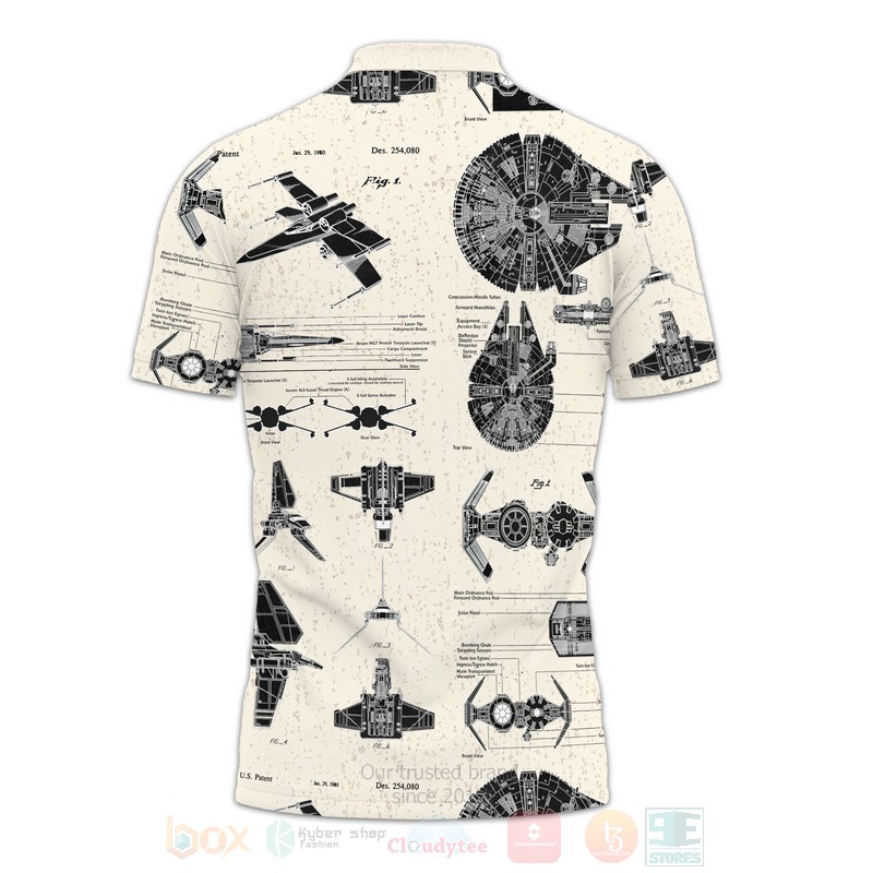BEST Star Wars Patent Cream Premium Polo Shirt 3 Star Wars Patent Cream Polo Shirt 1 2
