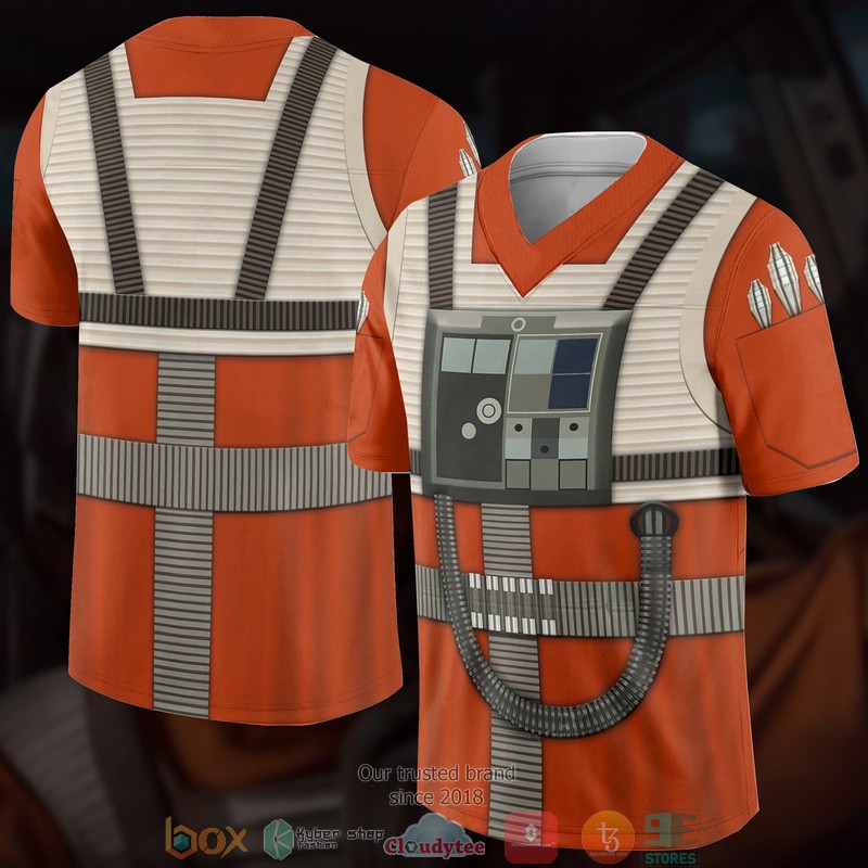 NEW Star Wars Rebel Pilot Football jersey shirt 4 Star Wars Rebel Pilot Football Jersey 1 2 3
