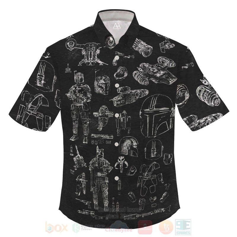 BEST Star Wars The Mandalorian All Over Print Hawaiian Shirt 5 Star Wars The Mandalorian Hawaiian Shirt