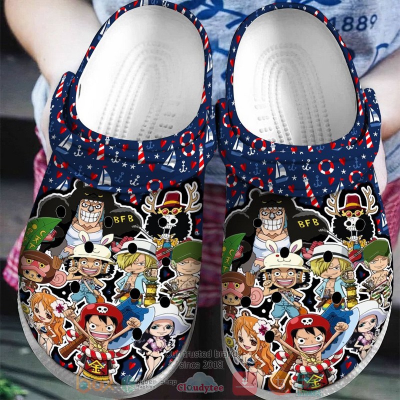 Straw Hat Pirates One Piece Christmas Crocband Clog 1