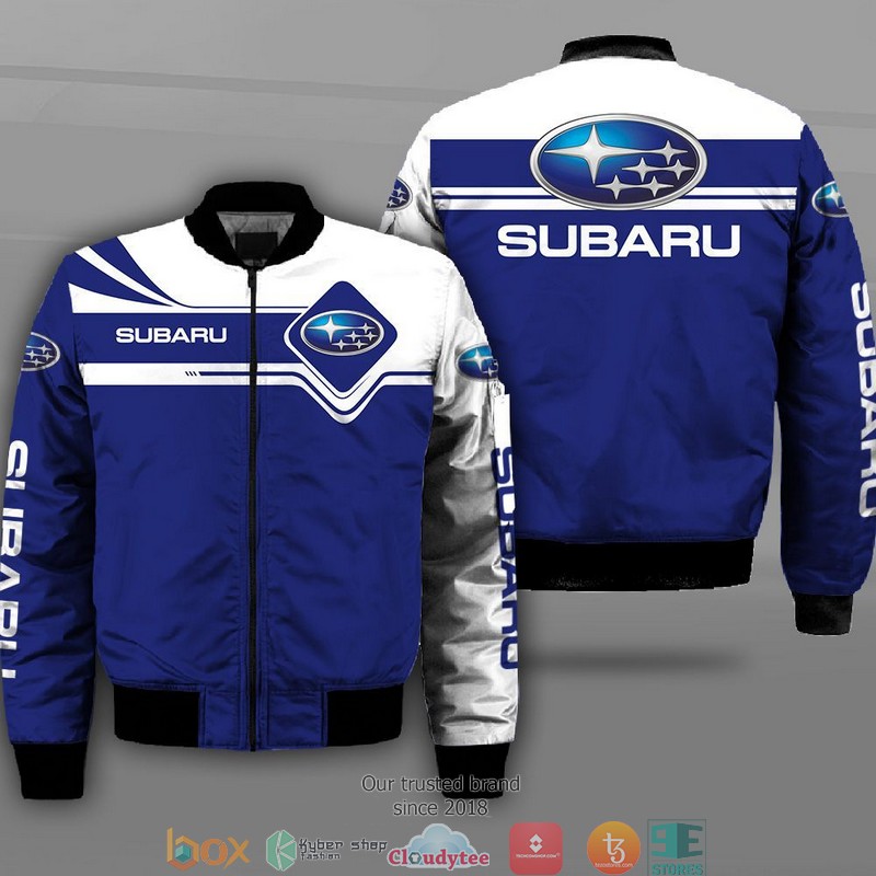 Subaru Car Motor Bomber Jacket