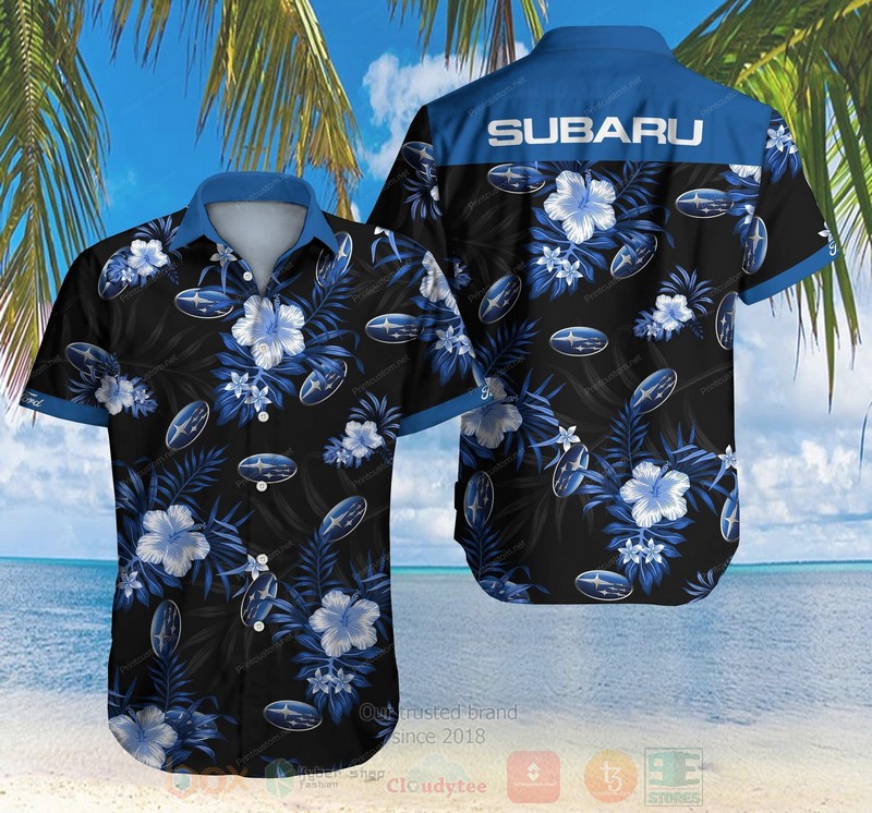 Subaru Short Sleeve Hawaiian Shirt