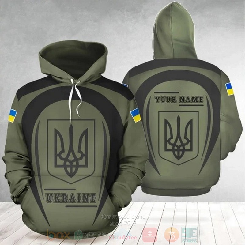 BEST Support Ukraine Ukrainian Flag Custom Name Unisex 3D Hoodie, Shirt 2 Support Ukraine Ukrainian Flag Custom Name 3D Hoodie Shirt 1