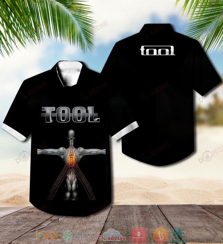 TOOL Black Hawaiian Shirt
