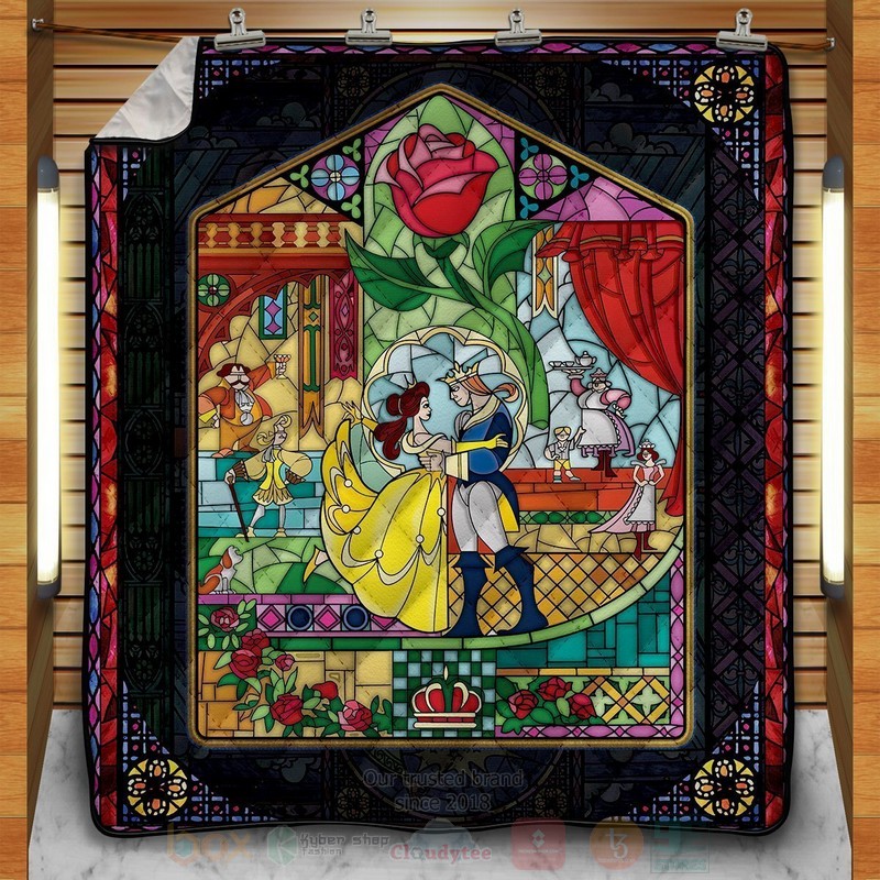 Tale As Old As Time Cartoon Quilt