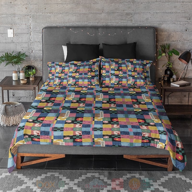 Talismaned Style Demon Slayer Kimetsu no Yaiba Bedding Set 1