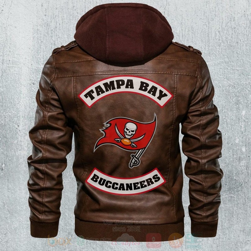BEST Tampa Bay Buccaneers NFL Champions Zipper Jacket Leather 5 Tampa Bay Buccaneers NFL Footballs Leather Jacket