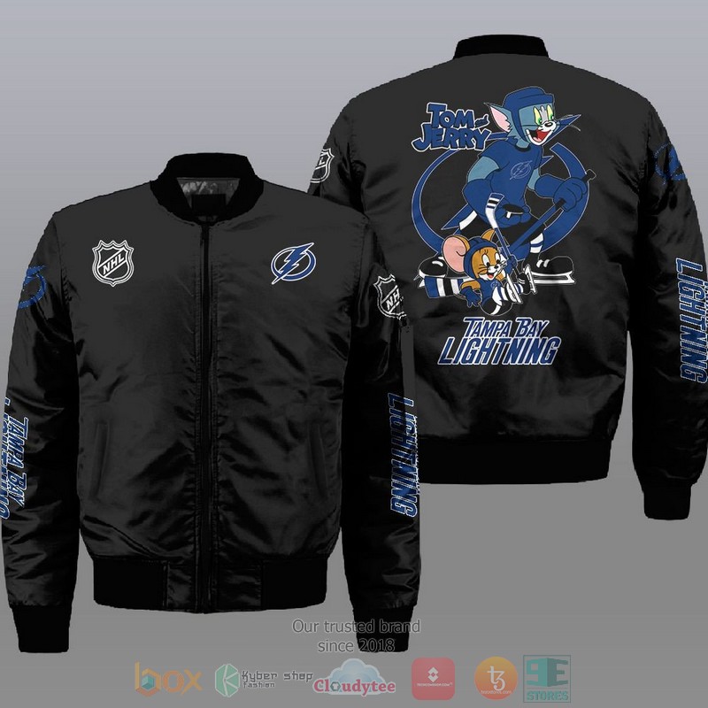Tampa Bay Lightning NHL Tom And Jerry Bomber Jacket