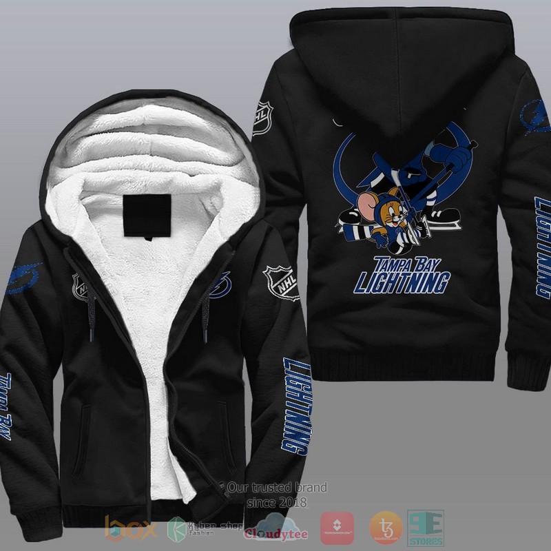 Tampa Bay Lightning NHL Tom And Jerry Fleece Hoodie