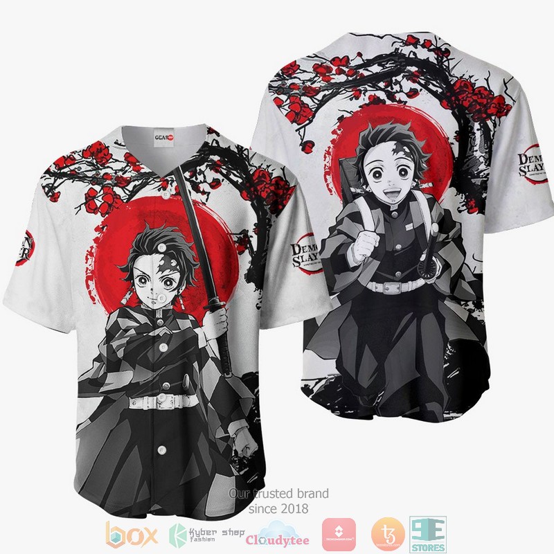 Tanjiro Demon Slayer Baseball Jersey Shirt