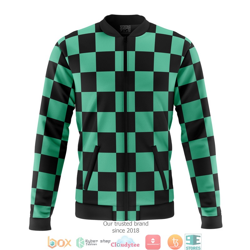 Tanjiro Kamado Demon Slayer Casual Bomber Jacket