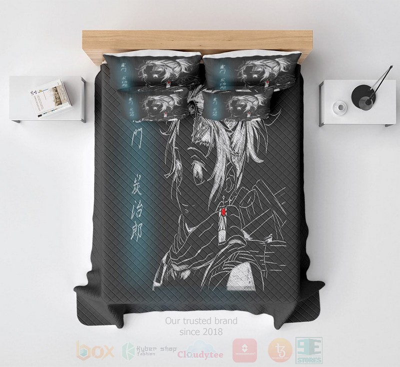 BEST Tanjiro Kamado Graphite Sketch Style Demon Slayer Kimetsu no Yaiba Duvet Cover Bed Sets 3 Tanjiro Kamado Graphite Sketch Style Demon Slayer Kimetsu no Yaiba Bedding Set 1 2