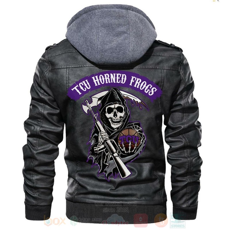 Tcu Horned Frogs NCAA Basketball Sons of Anarchy Blacks Leather Jacket