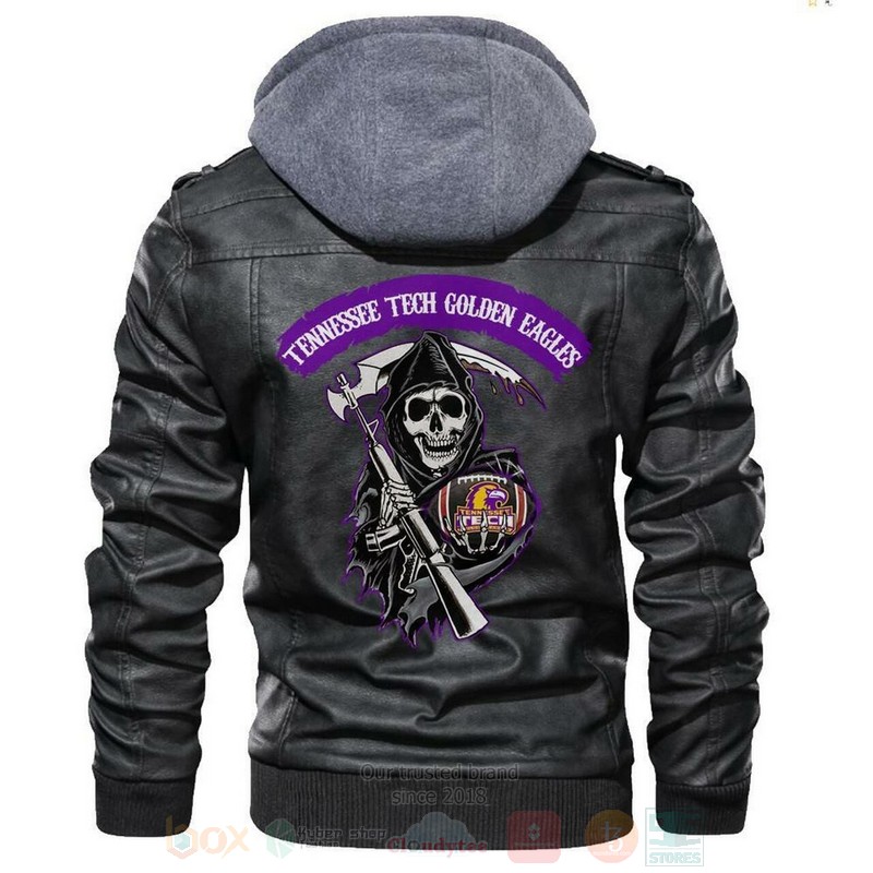 BEST Tennessee Tech Golden Eagles NCAA Champions Sons of Anarchy Black Zipper Jacket Leather 5 Tennessee Tech Golden Eagles NCAA Football Sons of Anarchy Blacks Leather Jacket
