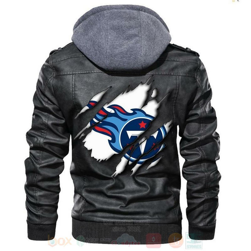 Tennessee Titans NFL Football Sons of Anarchy Blacks Leather Jacket