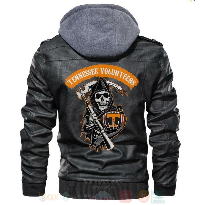 Tennessee Volunteers NCAA Football Sons of Anarchy Blacks Leather Jacket