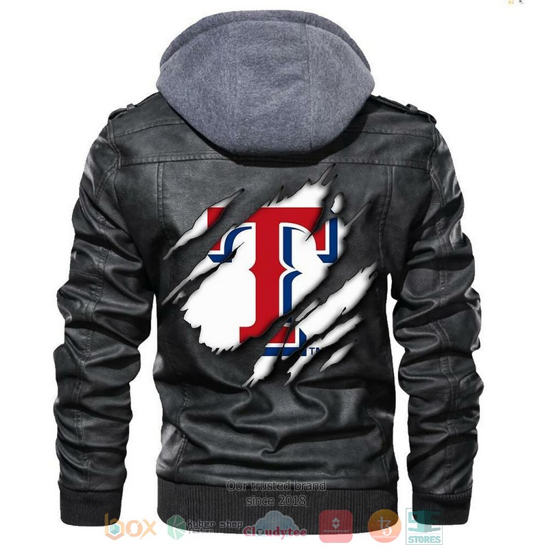 Texas Rangers MLB Baseball Sons Of Anarchy Leather Jacket