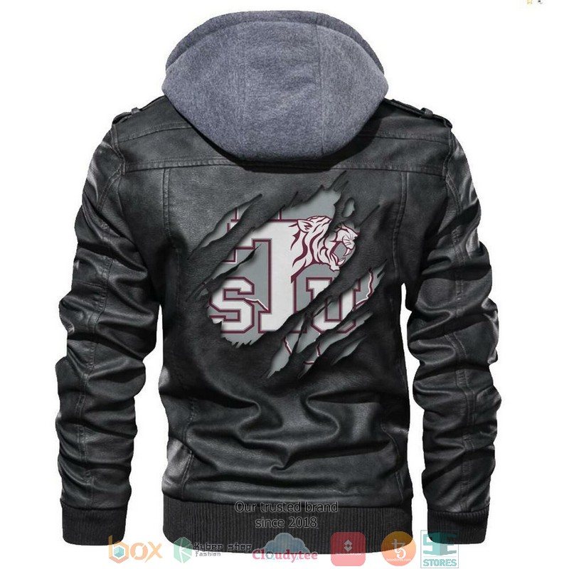 Texas Southern NCAA Black Leather Jacket