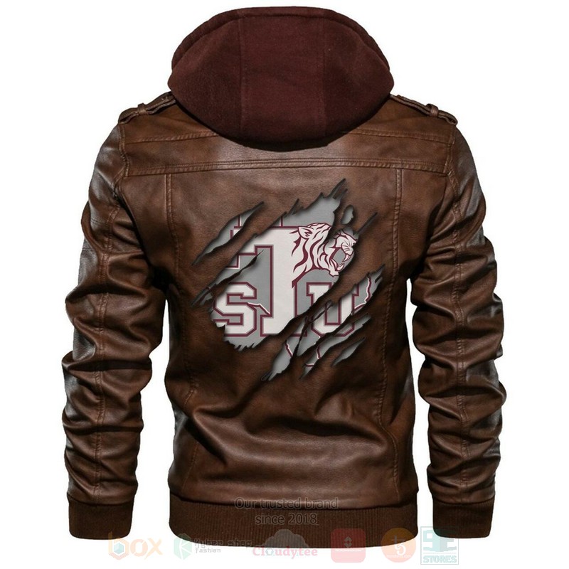 Texas Southern NCAA Browns Leather Jacket