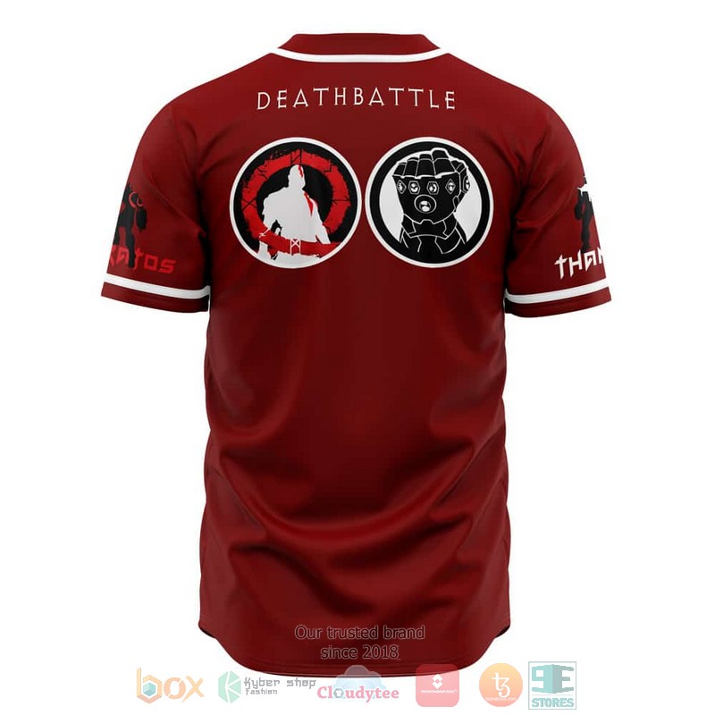 HOT Thanos And Kratos Marvel Baseball Shirt 2 Thanos And Kratos Marvel Baseball Jersey 1