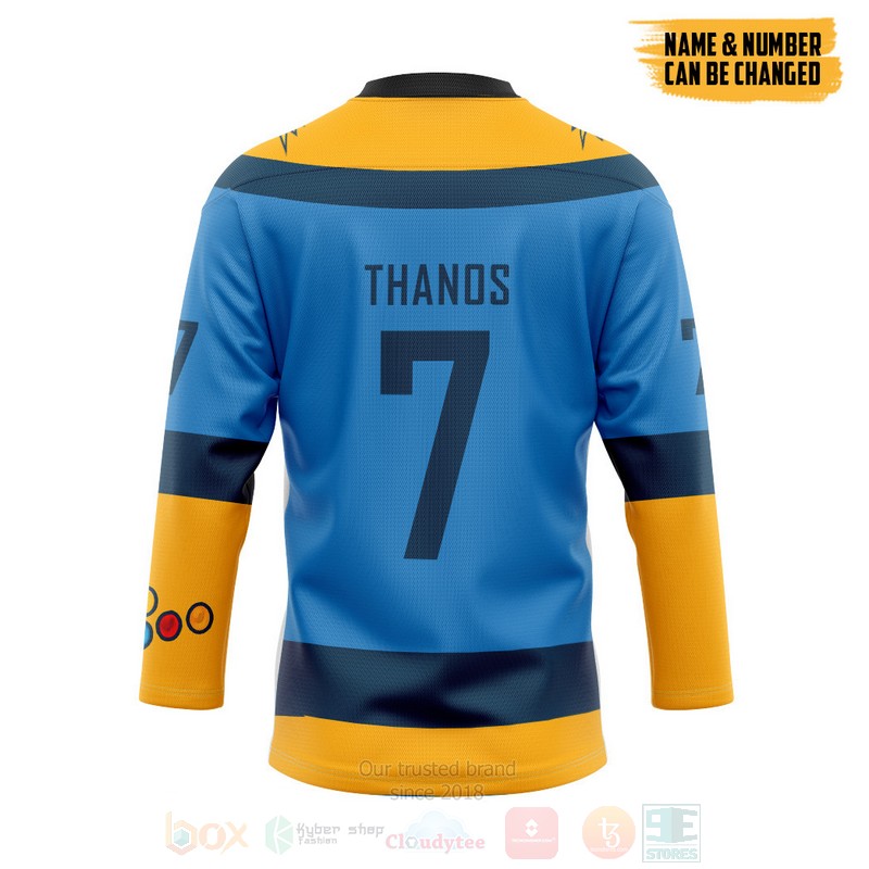 Thanos Marvel Titan Personalized Hockey Jersey 1