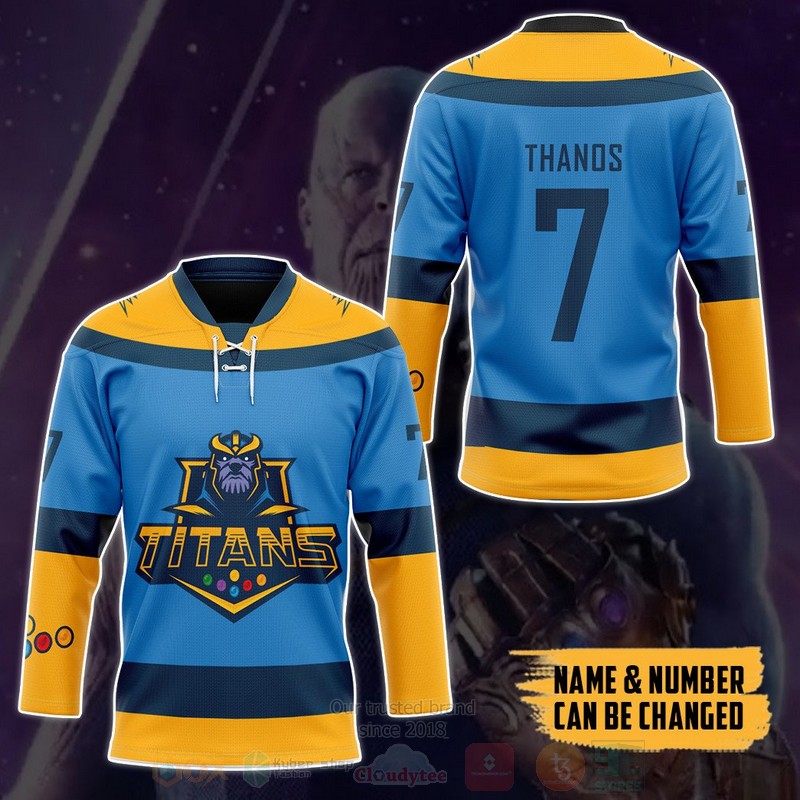 BEST Thanos Marvel Titan Personalized Jersey Hockey 4 Thanos Marvel Titan Personalized Hockey Jersey 1 2 3