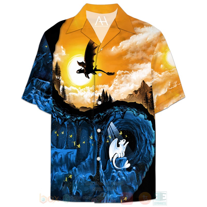 BEST The Hidden World All Over Print Hawaiian Shirt 2 The Hidden World Hawaiian Shirt 1