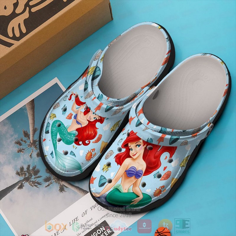 The Little Mermaid sea pattern Crocband Clog