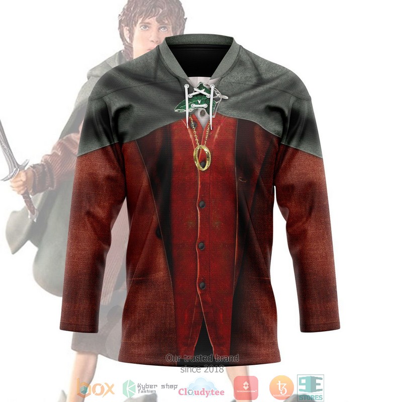 The Lord of the Rings Frodo Hockey Jersey Shirt 3 The Lord of the Rings Frodo Hockey Jersey Shirt 1 2